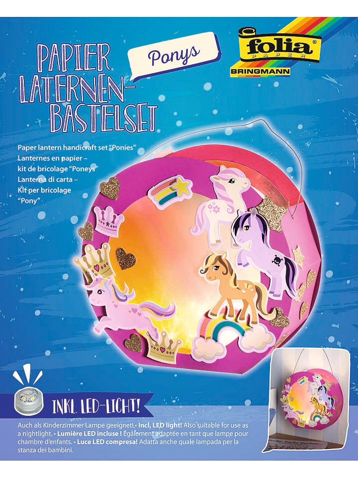 Folia Lampion w kolorze jasnoróżowym do złożenia