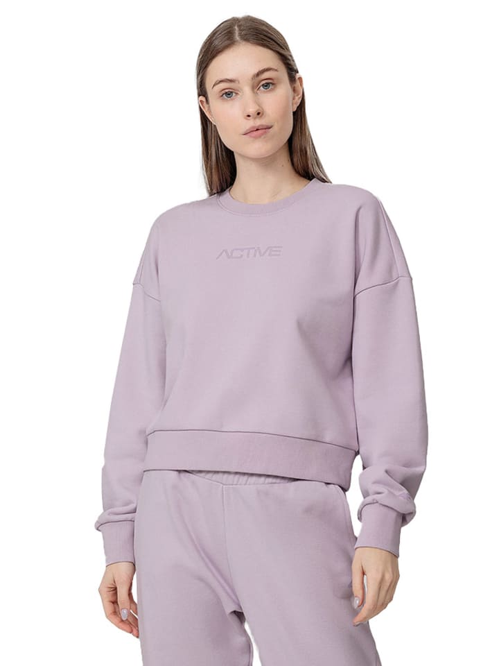 4F Bluza w kolorze liliowym