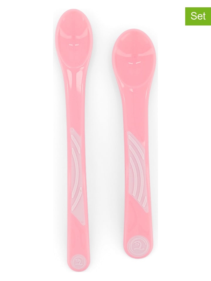 Twistshake Łyżki (2 szt.) w kolorze jasnoróżowym
