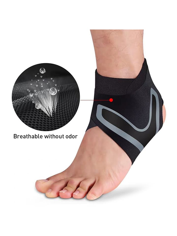 Onamaste Stabilizator lewego stawu skokowego w kolorze czarno-szarym