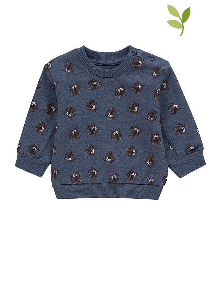 Bluzy i sweterki niemowlęce - Bellybutton Bluza w kolorze niebieskim ze wzorem - grafika 1