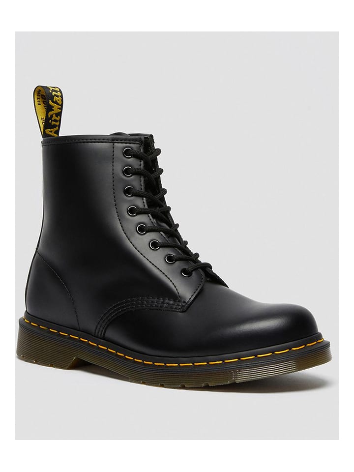 Dr. Martens Skórzane botki w kolorze czarnym