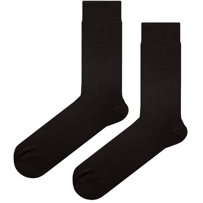 Skarpety brązowe gładkie eleganckie EM 2 - EM Men's Accessories