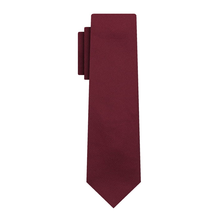 Krawat gładki bordowy EM 4 - EM Men's Accessories