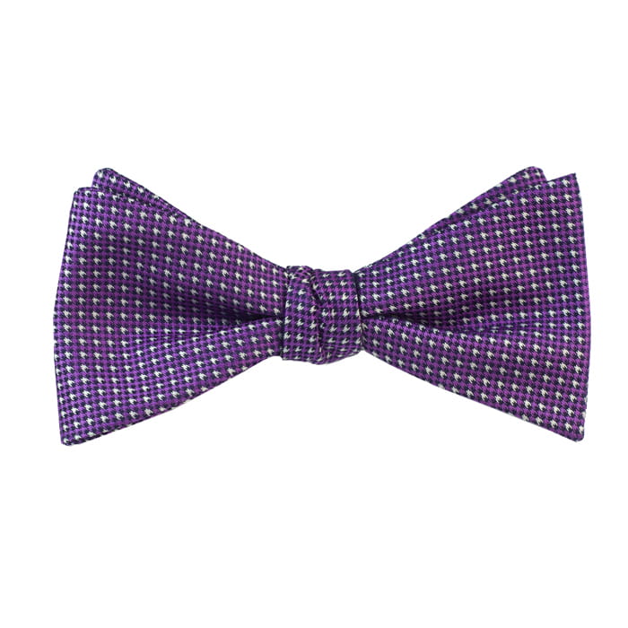 Mucha do wiązania - fioletowa w kratkę EM 13 - EM Men's Accessories