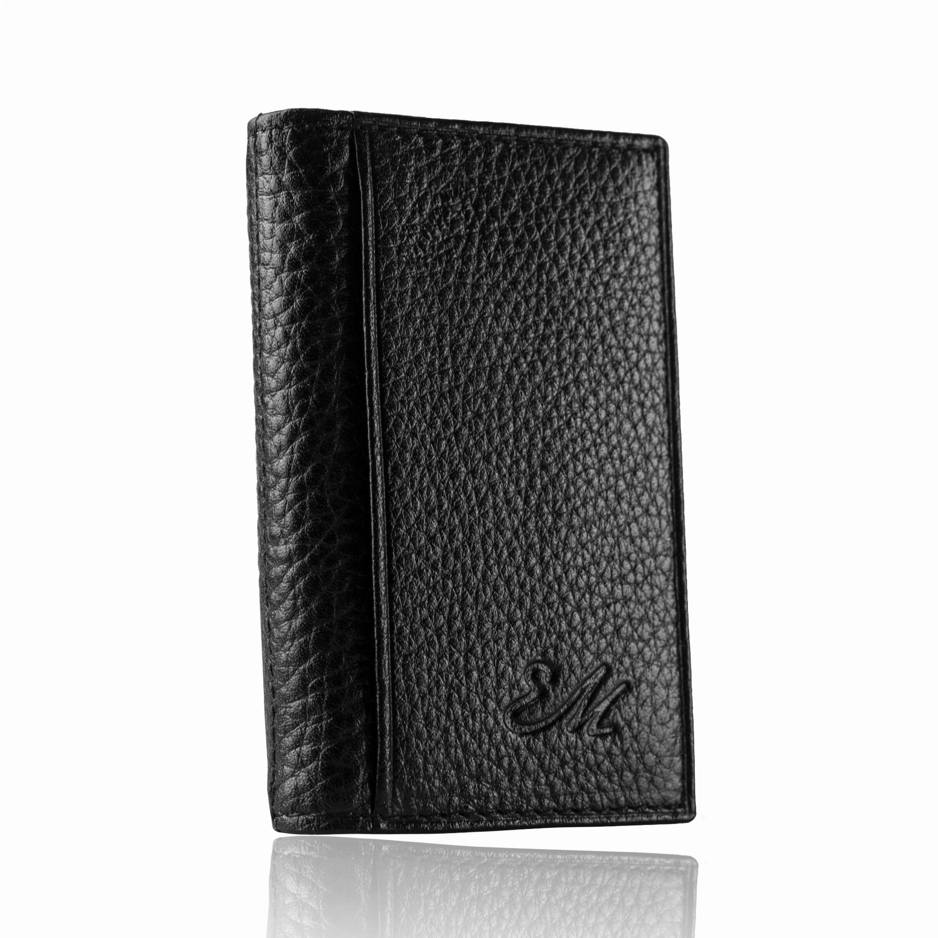 Wizytownik w kolorze czarnym - card holder EM 2 - EM Men's Accessories