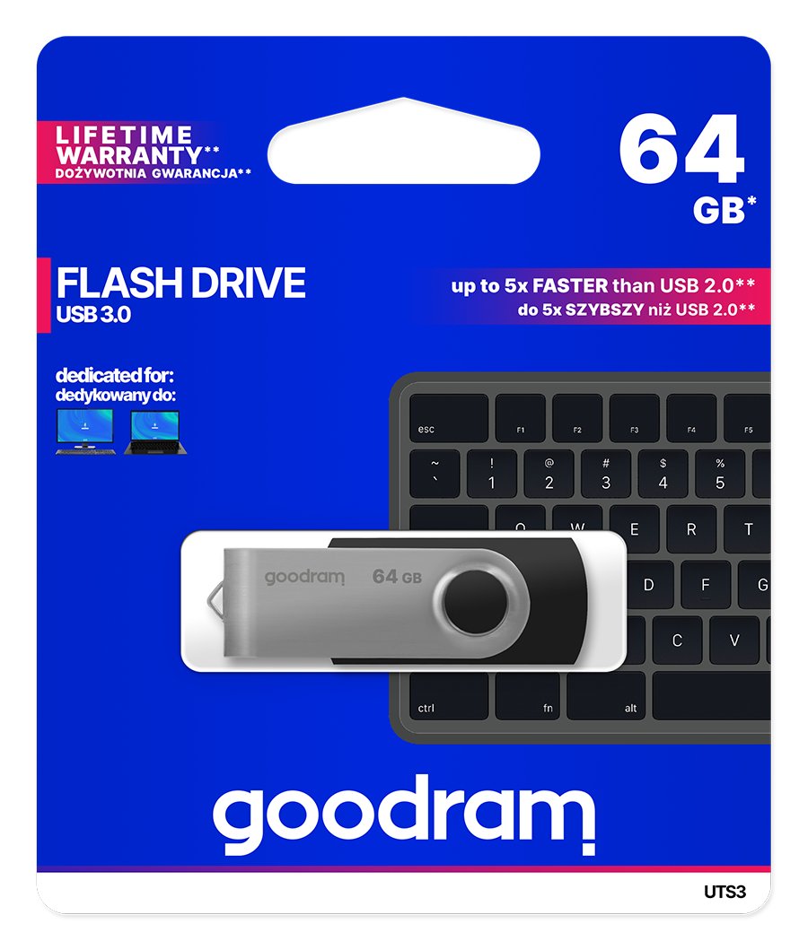 GOODRAM TWISTER 64GB USB3.0 Black
