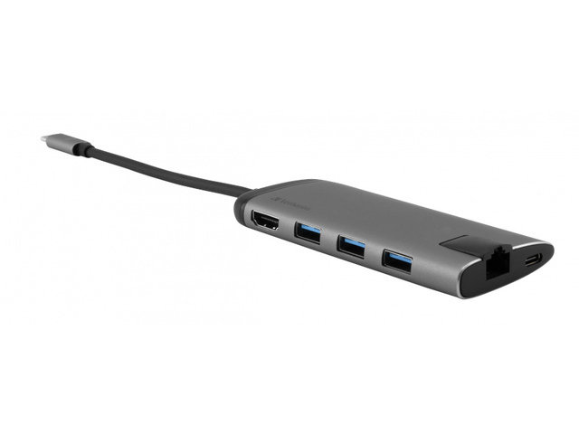 Adapter USB-C - 3xUSB/HDMI/USB-C/RJ-45 VERBATIM