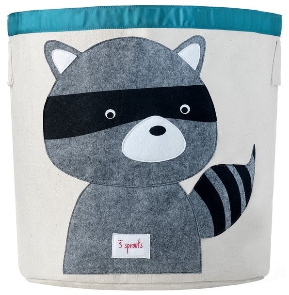 3 Sprouts 3 SPROUTS Kosz na zabawki Raccoon