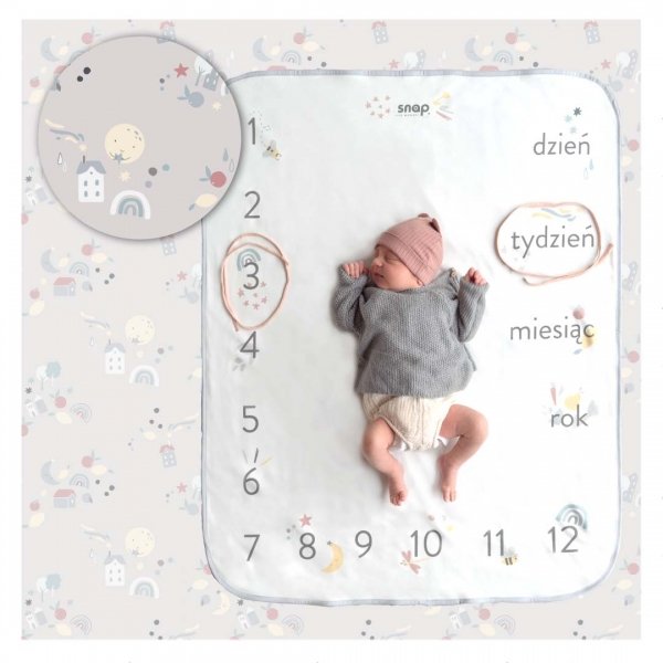 Snap the moment Foto-kocyk Baby Grey -