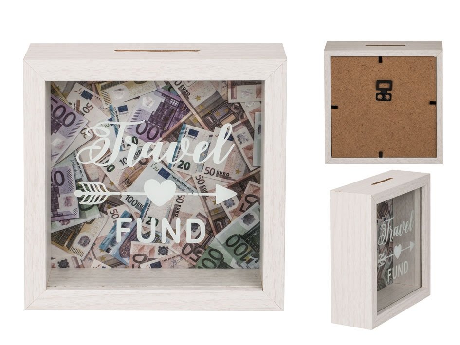 Skarbonka OUT OF THE BLUE Zbiórka na podróż (Travel Fund)