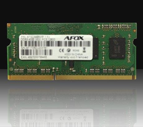 Afox do laptopa SODIMM DDR3L 4GB 1333 MHz AFSD34AN1L AFSD34AN1L