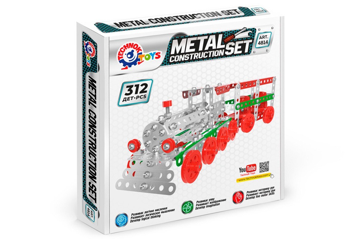 TechnoK, Klocki konstrukcyjne, metalowe, Pociąg 312el 4814 p10