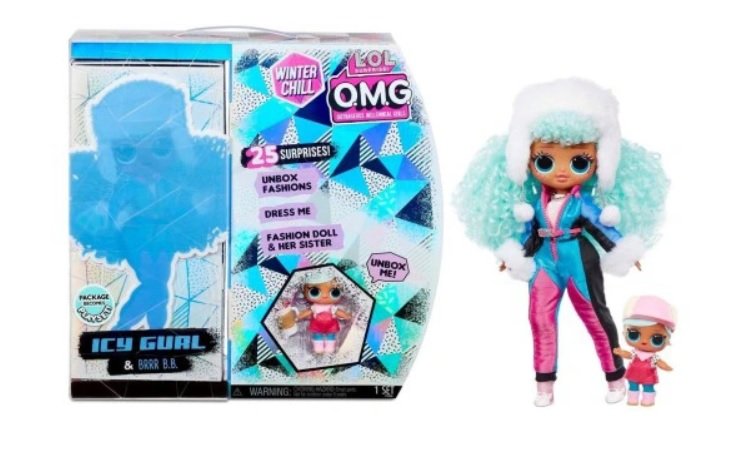 MGA Entertainment L.O.L SURPRISE O.M.G LOL OMG WINTER CHILL LALKA + LALECZKA I AKCESORIA ICY GURL & BRRR B.B 570240