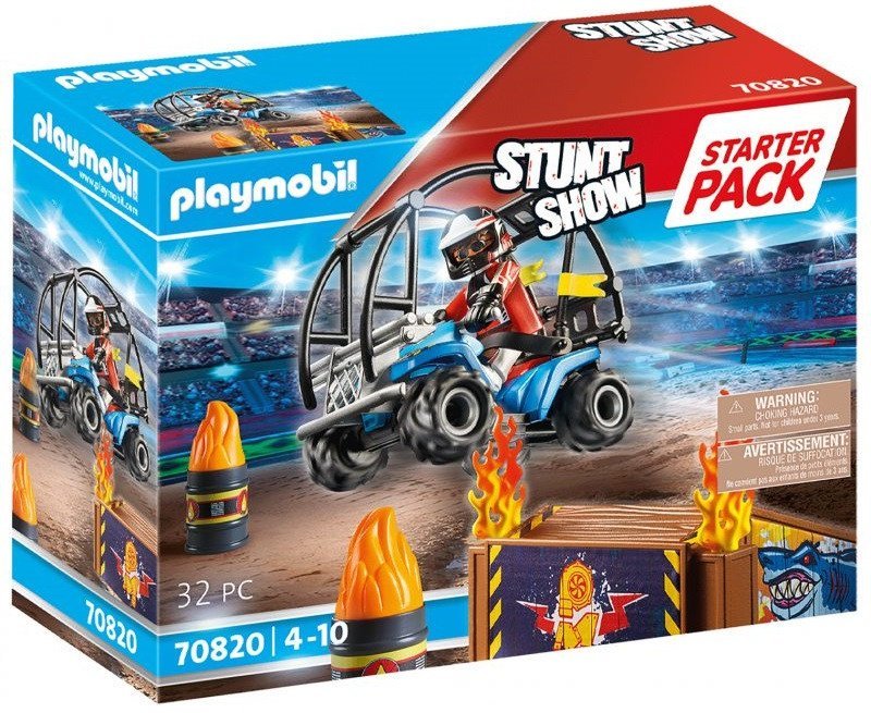 Playmobil Pokaz Kaskaderski z Quadem i Płonącą Rampą 70820 70820