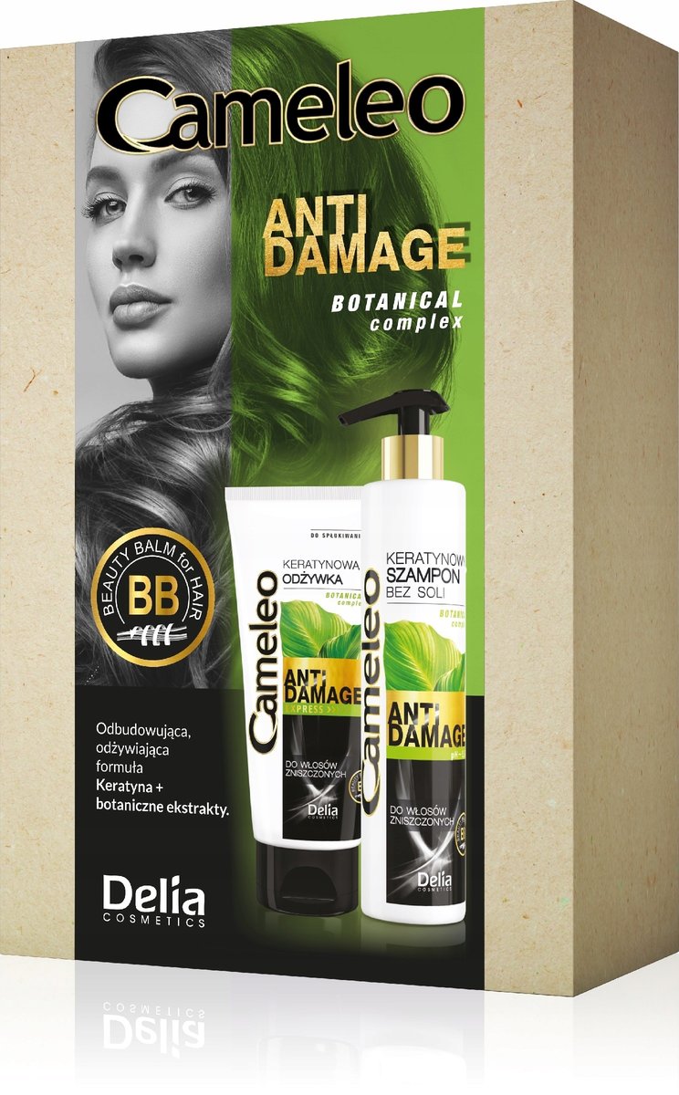 DELIA Cameleo Zestaw Anti Damage (Szampon+Odżywka)