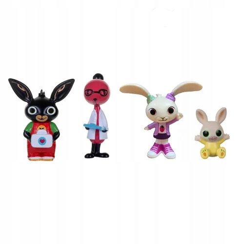 Bing 4 Figurki:  Bing Molly Coco Charlie