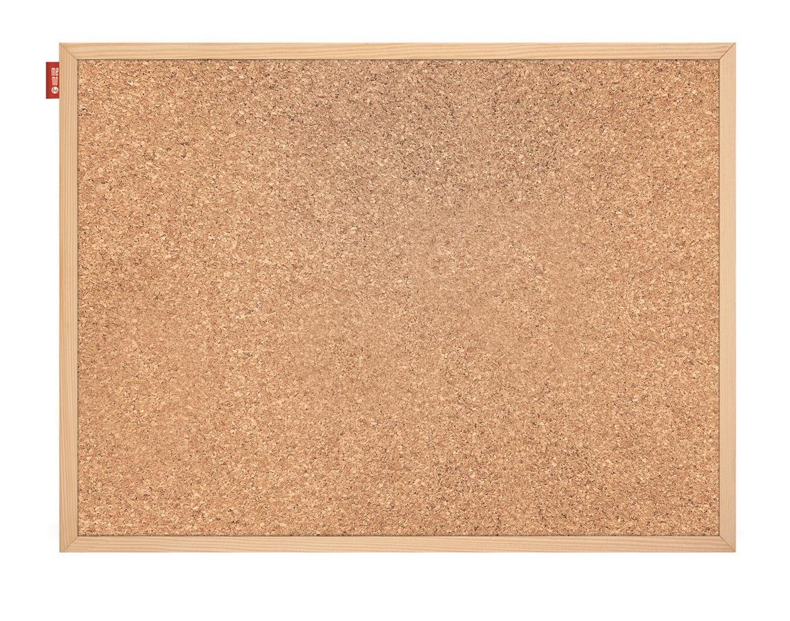 MEMOBE Tablica korkowa 60x50 drewno MEMOBE