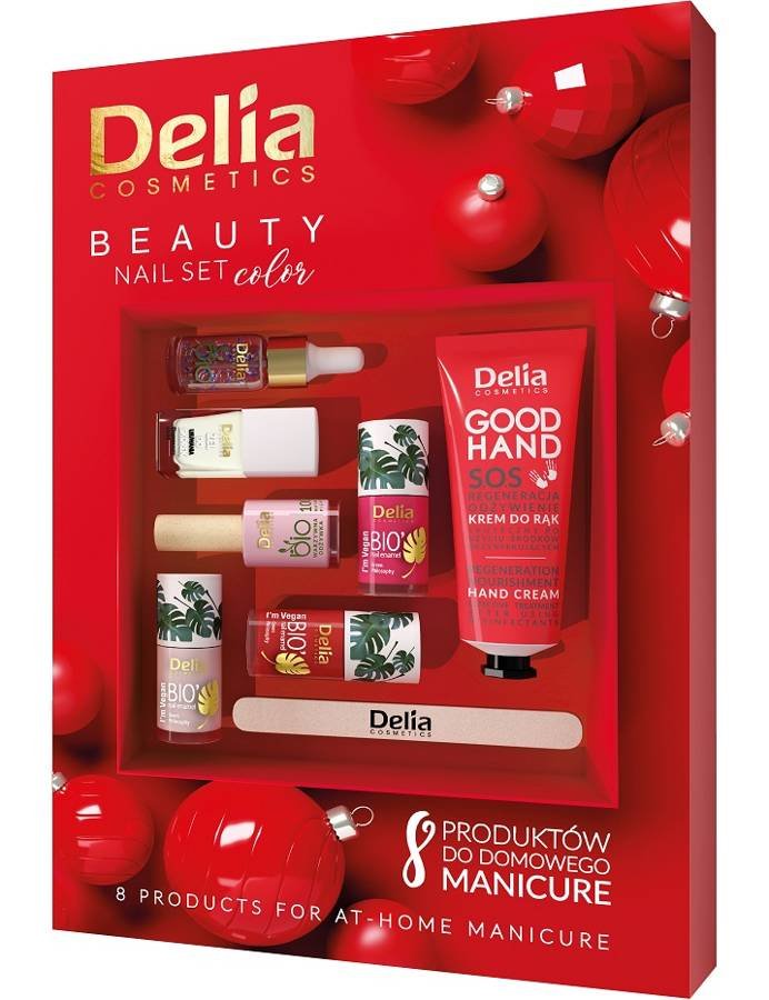 DELIA Zestaw Beauty Nail Set Color 8 produktów