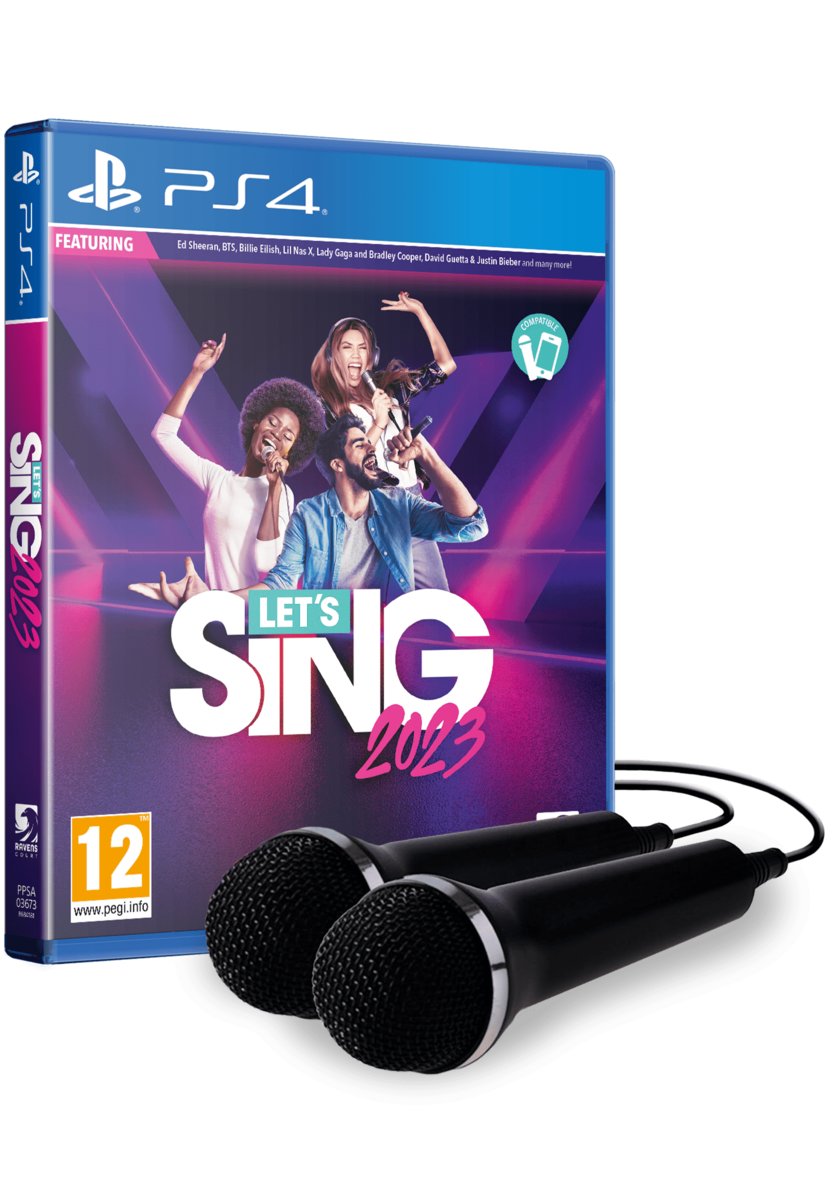 Let's Sing 2023 PL + 2 MIKROFONY GRA PS4