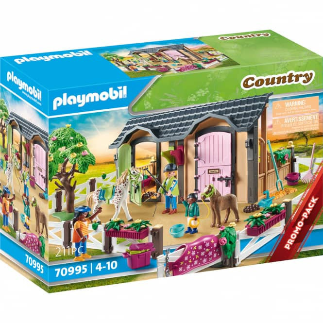 Playmobil Country 70995 Nauka jazdy konnej z boksami dla koni, od 4 lat 70995