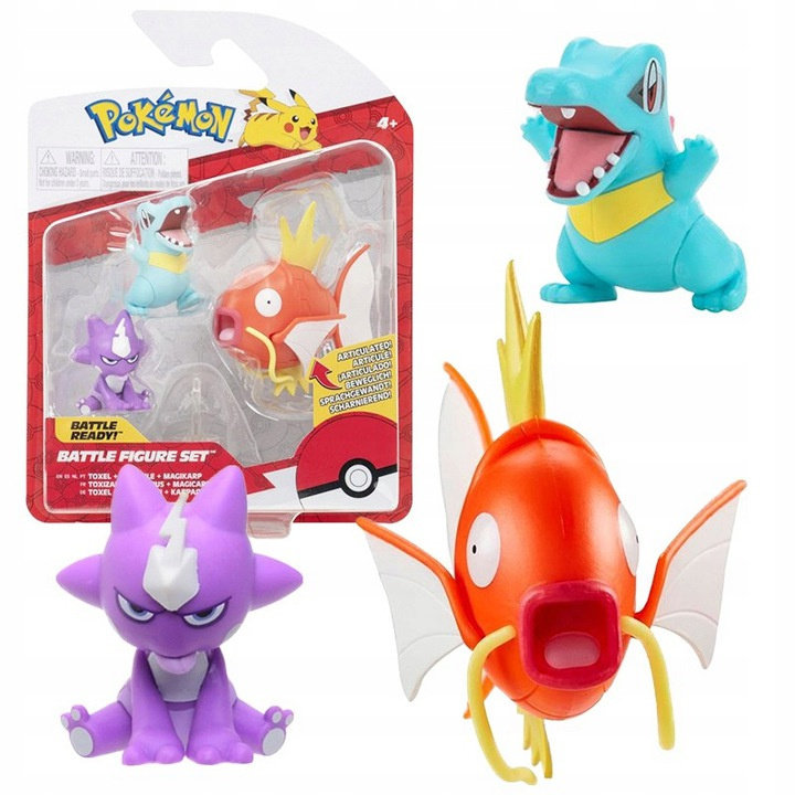 POKEMON Battle Figure 3-pak - Toxel + Totodile + Magikarp