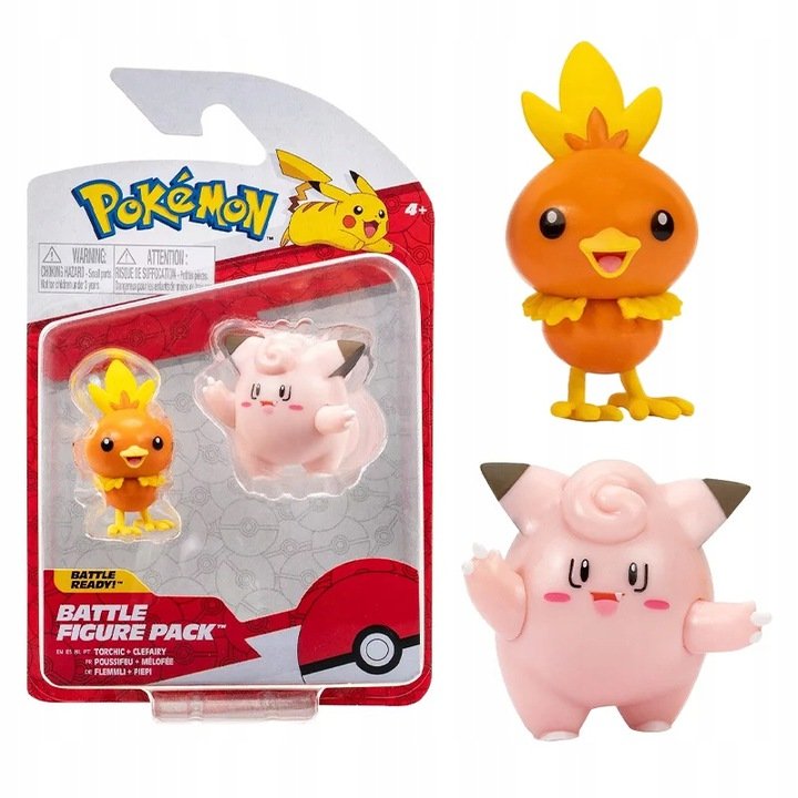 Battle Figurki, Packs, Torchic & Clefairy, W12