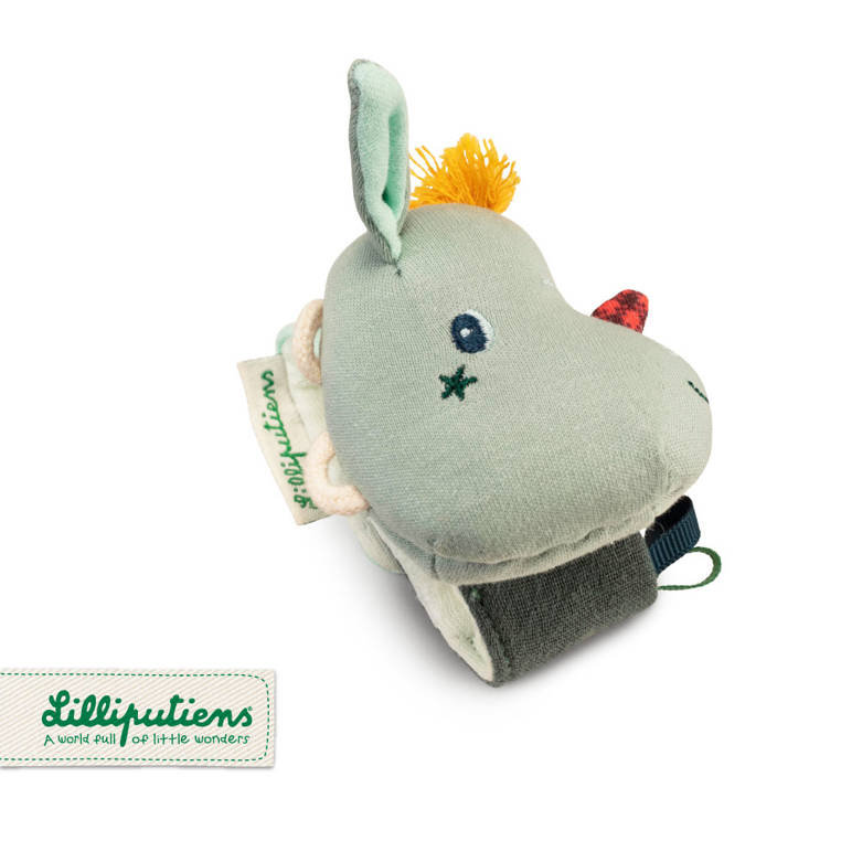 Grzechotka na rękę Smok Joe z szeleszczącą folią ECO 0 m+ Lilliputiens