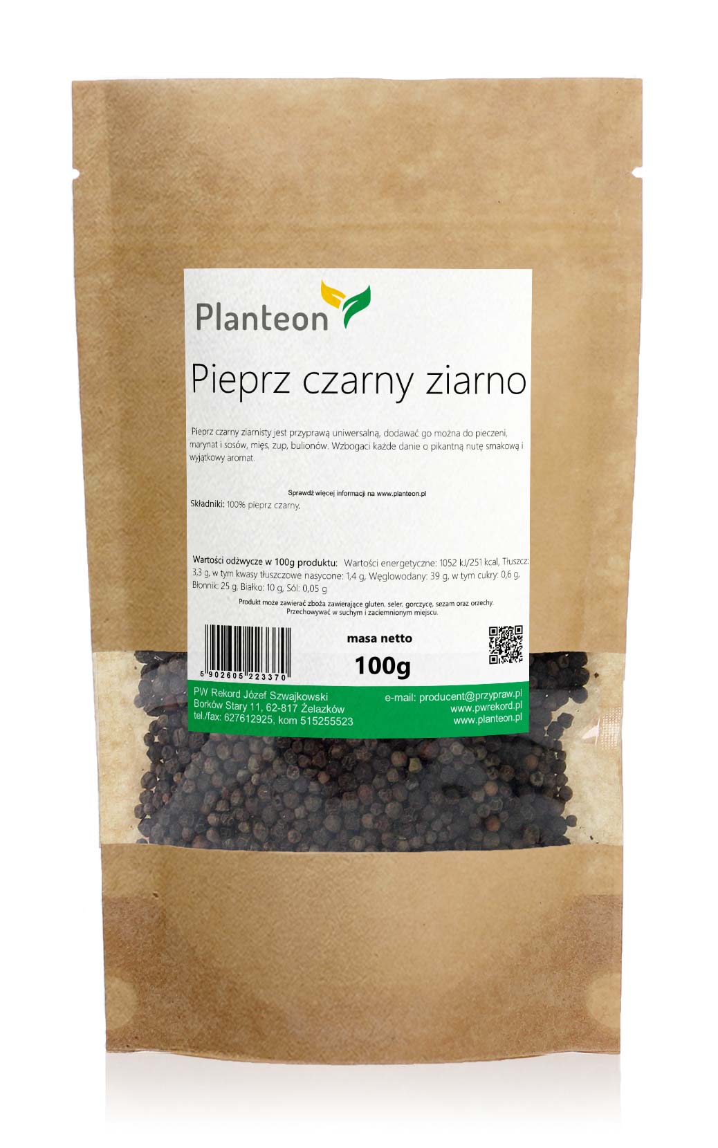 Pieprz czarny ziarno 25kg