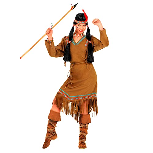 Widmann - Kostium Cheyenne, sukienka, pasek i opaska na głowę z piórem, Indianin, karnawał lub imprezy tematyczne