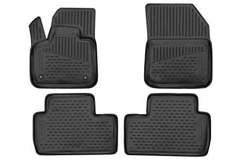 Dywaniki gumowe ELEMENT do PEUGEOT 5008, 2018->, 4 sztuki. Europa