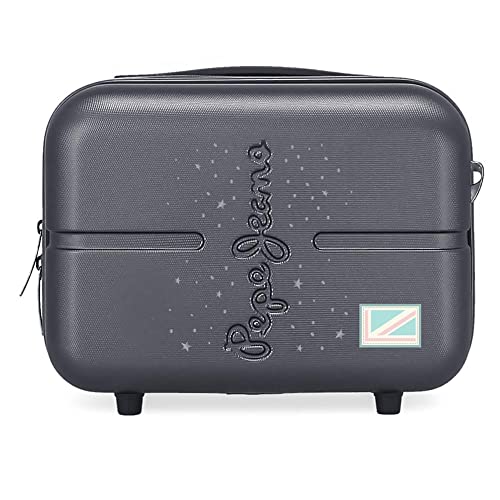 Pepe Jeans Jane elastyczna kosmetyczka z torbą na ramię, niebieska, 29 x 21 x 15 cm, sztywna ABS, 9,14 l