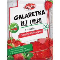 Celiko Galaretka o smaku truskawkowym bez dodatku cukru bezglutenowa 14 g
