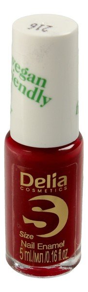 Delia Cosmetics Cosmetics Vegan Friendly Emalia do paznokci Size S 216 Cherry Bomb 5ml