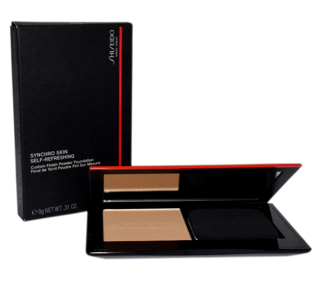 Shiseido Synchro Skin Self-Refreshing Custom Finish Powder Foundation 340 podkład w pudrze 9 g