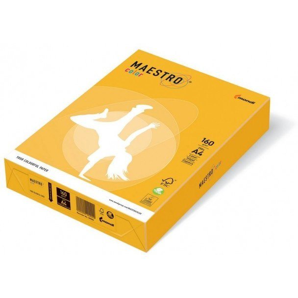 IQ Papier IQ Color A4 80g IG50 żółty do drukarki i ksero - ryza 500 ark. PA.698