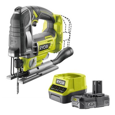 Wyrzynarka RYOBI R18JS7-0 ONE+ + Akumulator RYOBI ONE+ RC18120-120 2Ah 18V + ładowarka