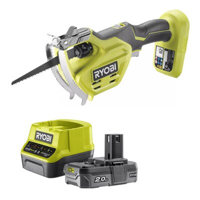 RYOBI Pilarka do gałęzii RY18PSA-0 + Akumulator RYOBI ONE+ RC18120-120 2Ah 18V + ładowarka 
