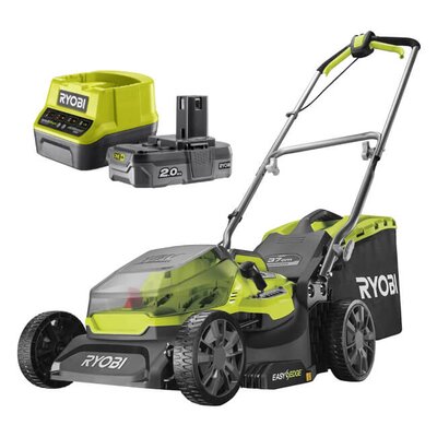 RYOBI Kosiarka akumulatorowa RY18LMX37A-0 + Akumulator RYOBI ONE+ RC18120-120 2Ah 18V + ładowarka 