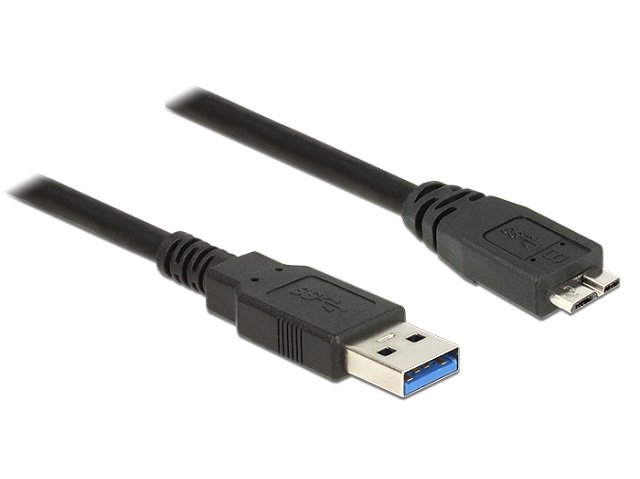 Delock Kabel USB 3.0 1.5m micro AM-BM czarny 85073
