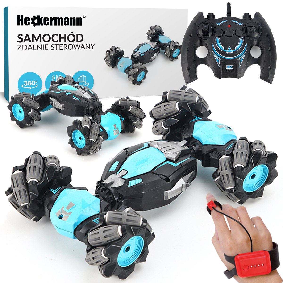Samochód Rc Zdalnie Sterowany Heckermann Gs168 Niebieski