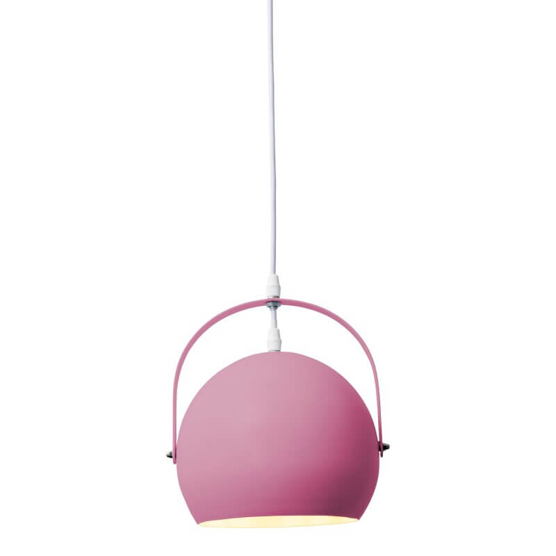 Wisząca lampa sypialniana Colorado kulista nad łóżko różowa