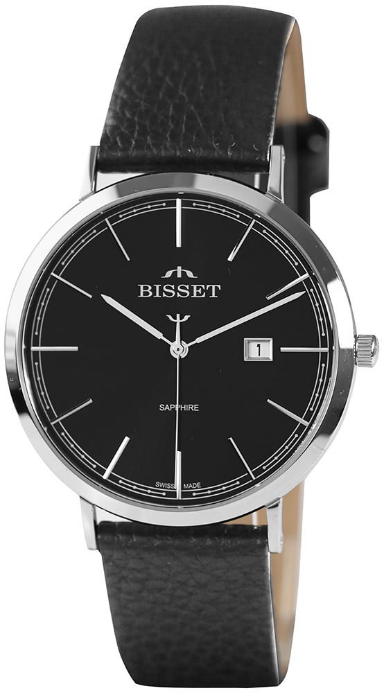 Zegarek Bisset BIS134 BSCF61 srebrny czarny