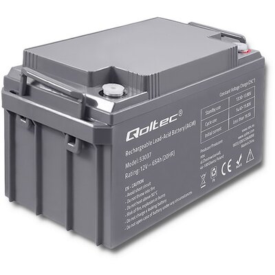 Qoltec Qoltec Qoltec Akumulator AGM | 12V | 65Ah | max.19.5A (53037)