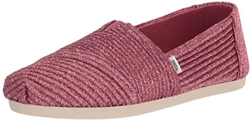 TOMS Women_Espadrille_Dark Rose Glimmer Cord, Damski espadryle, Dark Rose, 38.5 EU