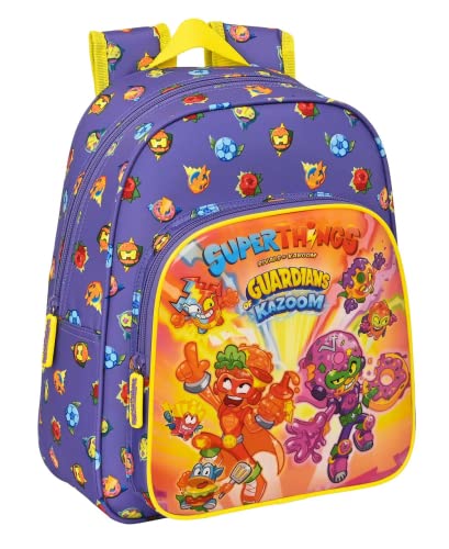 Safta - Plecak dziecięcy Adapt.Carro Superthings Guardians of Kazoom 27X33X10Cm, Wielobarwny (612270524)