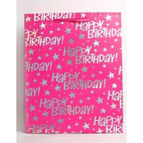 Wydawnictwo Diecezjalne Sandomierz Torebka złocona średnia różowa Happy Birthday