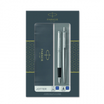 Parker ZESTAW DŁUGOPIS + PIÓRO JOTTER STAL CT 2093258 2093258