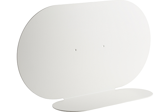 Półka ścienna Aureole podłużna 26 cm biała
