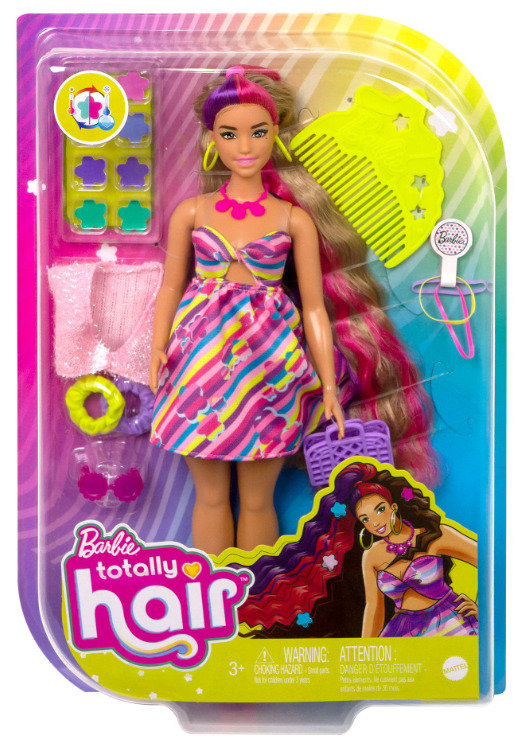 Lalka Barbie Totally Hair Kwiaty HCM89